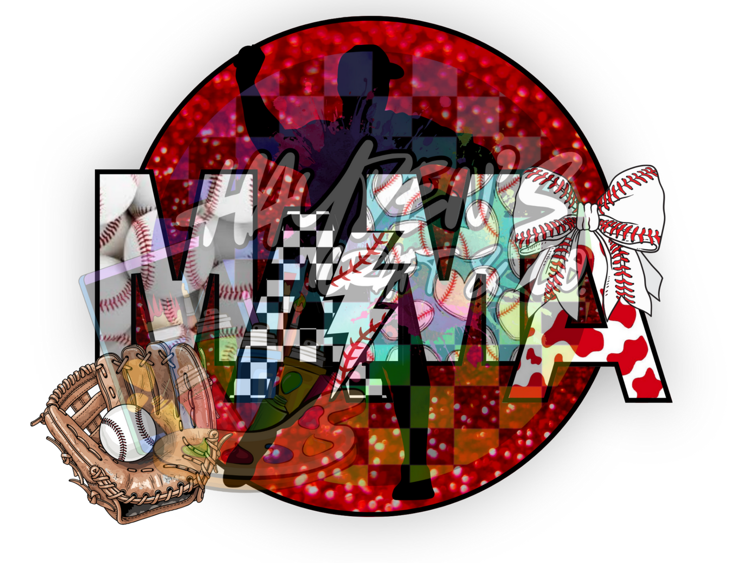 Baseball Mama PNG