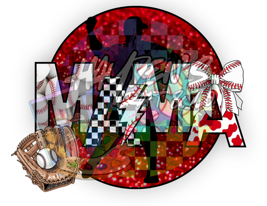 Baseball Mama PNG